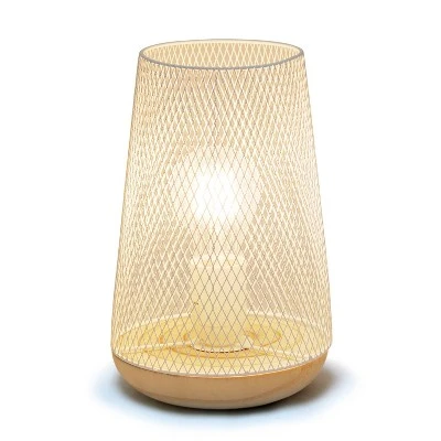 Wired Mesh Uplight Table Lamp White - Simple Designs 1 Wired Mesh Uplight Table Lamp White - Simple Designs