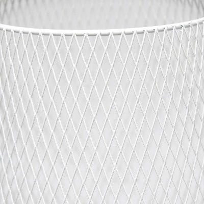 Wired Mesh Uplight Table Lamp White - Simple Designs 2 Wired Mesh Uplight Table Lamp White - Simple Designs - Image 2