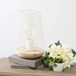 Wired Mesh Uplight Table Lamp White - Simple Designs 10 Wired Mesh Uplight Table Lamp White - Simple Designs -Deals A Radiant Den Store unnamed file 2271