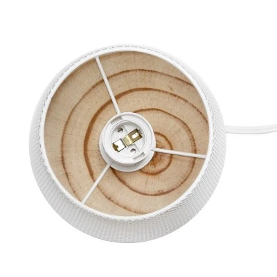 Wired Mesh Uplight Table Lamp White - Simple Designs 5 Wired Mesh Uplight Table Lamp White - Simple Designs - Image 5