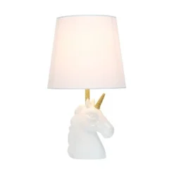 Sparkling and Unicorn Table Lamp White - Simple Designs