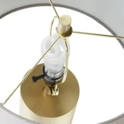 25" Nicole Golden Cylinder Silverwood Table Lamp with Cement Base (Includes CFL Light Bulb) Gold - Decor Therapy 6 25" Nicole Golden Cylinder Silverwood Table Lamp with Cement Base (Includes CFL Light Bulb) Gold - Decor Therapy -Deals A Radiant Den Store unnamed file 2300