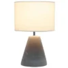 Pinnacle Concrete Table Lamp with Shade White - Simple Designs