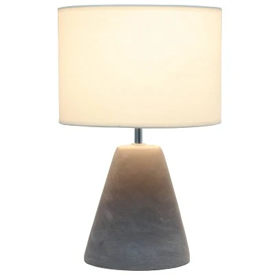 Pinnacle Concrete Table Lamp with Shade White - Simple Designs 1 Pinnacle Concrete Table Lamp with Shade White - Simple Designs