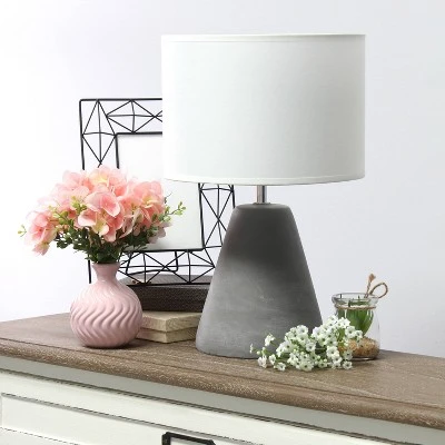 Pinnacle Concrete Table Lamp with Shade White - Simple Designs 2 Pinnacle Concrete Table Lamp with Shade White - Simple Designs - Image 2
