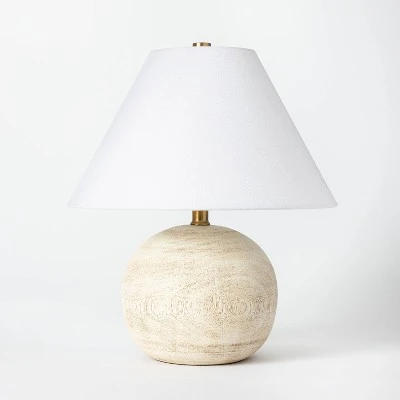 Threshold Designed W/Studio McGee Medium Faux Wood Table Lamp Brown - Threshold™ designed with Studio McGee 12 Threshold Designed W/Studio McGee Medium Faux Wood Table Lamp Brown - Threshold™ designed with Studio McGee - Image 12