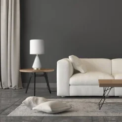 23" Glass Table Lamp with Linen Shade White - Globe Electric 5 23" Glass Table Lamp with Linen Shade White - Globe Electric -Deals A Radiant Den Store unnamed file 2327