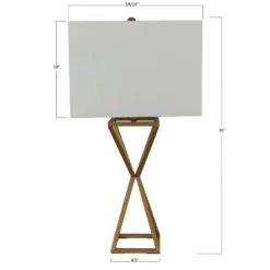 30" Margaret Table Lamp Painted Gold - Decor Therapy