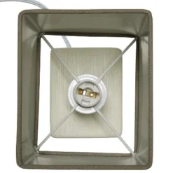 Petite Faux Stone Table Lamp with Fabric Shade - Simple Designs White -Deals A Radiant Den Store unnamed file 2344