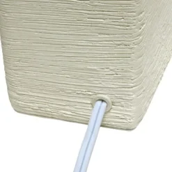 Petite Faux Stone Table Lamp with Fabric Shade - Simple Designs White -Deals A Radiant Den Store unnamed file 2346