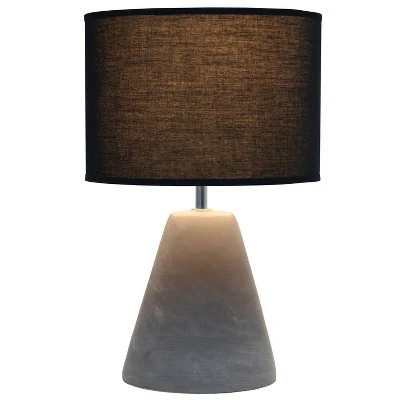 Pinnacle Concrete Table Lamp with Shade Black - Simple Designs 1 Pinnacle Concrete Table Lamp with Shade Black - Simple Designs