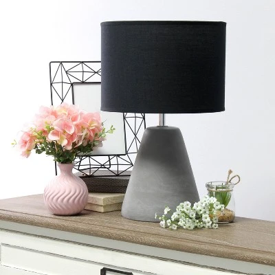 Pinnacle Concrete Table Lamp with Shade Black - Simple Designs 2 Pinnacle Concrete Table Lamp with Shade Black - Simple Designs - Image 2