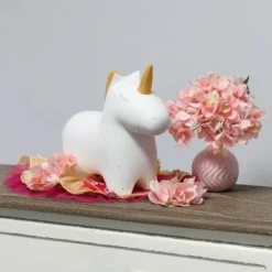 Porcelain Unicorn Shaped Table Lamp White - Simple Designs -Deals A Radiant Den Store unnamed file 2367