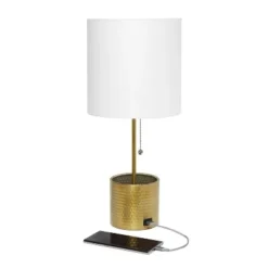 Hammered Metal Organizer Table Lamp with USB Charging Port and Fabric Shade - Simple Designs White 14 Hammered Metal Organizer Table Lamp with USB Charging Port and Fabric Shade - Simple Designs White -Deals A Radiant Den Store unnamed file 2424