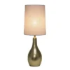 1 Light Tear Drop Table Lamp Gold - Simple Designs