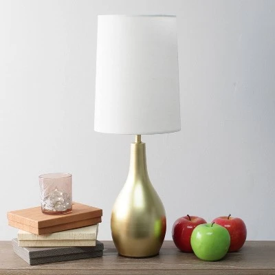 1 Light Tear Drop Table Lamp Gold - Simple Designs 2 1 Light Tear Drop Table Lamp Gold - Simple Designs - Image 2