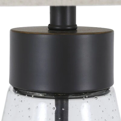 26.25" Glass and Metal Cadance Convex Table Lamp (Includes LED Light Bulb) Bronze - Decor Therapy 4 26.25" Glass and Metal Cadance Convex Table Lamp (Includes LED Light Bulb) Bronze - Decor Therapy - Image 4