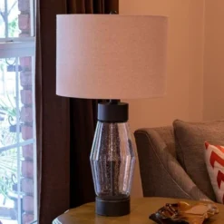 26.25" Glass and Metal Cadance Convex Table Lamp (Includes LED Light Bulb) Bronze - Decor Therapy 16 26.25" Glass and Metal Cadance Convex Table Lamp (Includes LED Light Bulb) Bronze - Decor Therapy -Deals A Radiant Den Store unnamed file 2458