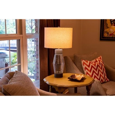 26.25" Glass and Metal Cadance Convex Table Lamp (Includes LED Light Bulb) Bronze - Decor Therapy 10 26.25" Glass and Metal Cadance Convex Table Lamp (Includes LED Light Bulb) Bronze - Decor Therapy - Image 10