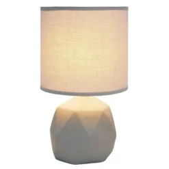 Geometric Concrete Lamp with Shade Gray - Simple Designs