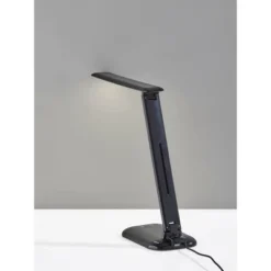 Dimmable Desk Lamp with Straight Neck (Includes LED Light Bulb) - Adesso Black