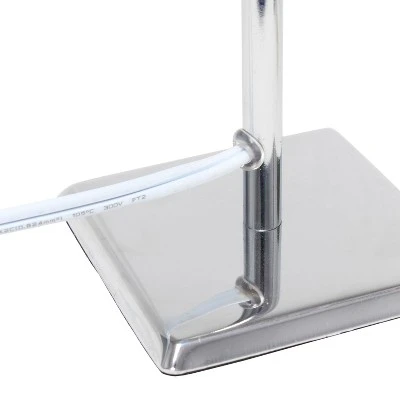 Mini Table Lamp with Squared Empire Fabric Shade Black - Simple Designs 5 Mini Table Lamp with Squared Empire Fabric Shade Black - Simple Designs - Image 5