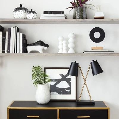 Olson Two Head Task Lamp - Project 62 Black 3 Olson Two Head Task Lamp - Project 62 Black - Image 3