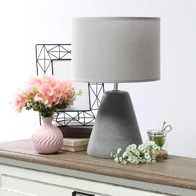 Pinnacle Concrete Table Lamp with Shade Gray - Simple Designs 2 Pinnacle Concrete Table Lamp with Shade Gray - Simple Designs - Image 2