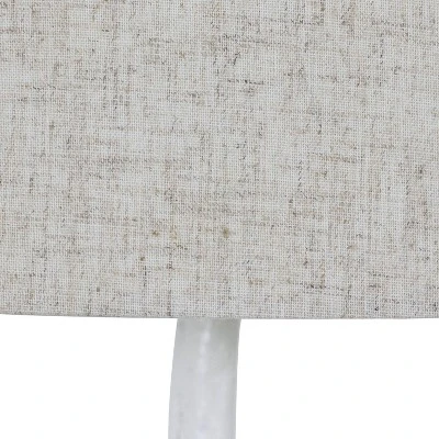 27.5" Textured Resin Owl Table Lamp Satin White - Decor Therapy 6 27.5" Textured Resin Owl Table Lamp Satin White - Decor Therapy - Image 6