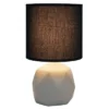 Geometric Concrete Lamp with Shade Black - Simple Designs