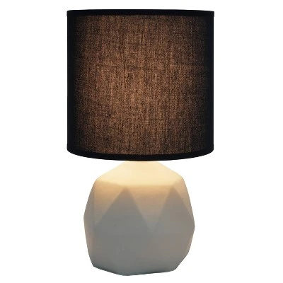 Geometric Concrete Lamp with Shade Black - Simple Designs 1 Geometric Concrete Lamp with Shade Black - Simple Designs