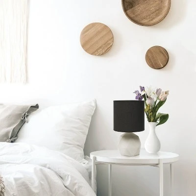 Geometric Concrete Lamp with Shade Black - Simple Designs 3 Geometric Concrete Lamp with Shade Black - Simple Designs - Image 3