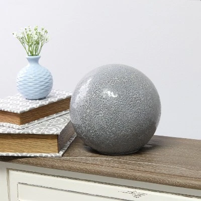 1 Light Mosaic Stone Ball Table Lamp Gray - Simple Designs 3 1 Light Mosaic Stone Ball Table Lamp Gray - Simple Designs - Image 3
