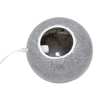 1 Light Mosaic Stone Ball Table Lamp Gray - Simple Designs 5 1 Light Mosaic Stone Ball Table Lamp Gray - Simple Designs - Image 5