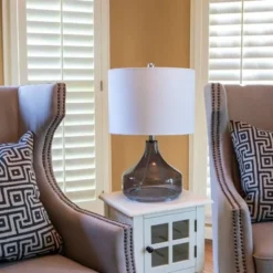 22" Glass Table Lamp Translucent Smoke - Decor Therapy -Deals A Radiant Den Store unnamed file 2584