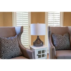 22" Glass Table Lamp Translucent Smoke - Decor Therapy -Deals A Radiant Den Store unnamed file 2586