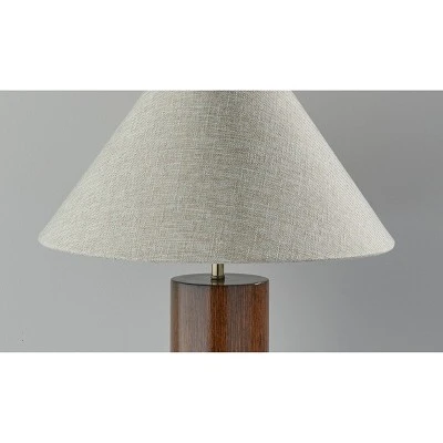 Martin Table Lamp Walnut - Adesso 1 Martin Table Lamp Walnut - Adesso