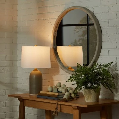 Threshold Designed W/Studio McGee Medium Ceramic Table Lamp (Includes LED Light Bulb) Gray/Green - Threshold™ designed with Studio McGee 2 Threshold Designed W/Studio McGee Medium Ceramic Table Lamp (Includes LED Light Bulb) Gray/Green - Threshold™ designed with Studio McGee - Image 2