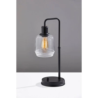 Barnett Cylinder Table Lamp Black - Adesso 1 Barnett Cylinder Table Lamp Black - Adesso