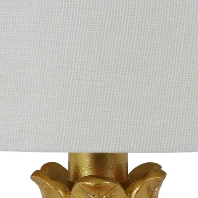 13" Geraldine Pineapple Table Lamp Gold - Decor Therapy 2 13" Geraldine Pineapple Table Lamp Gold - Decor Therapy - Image 2