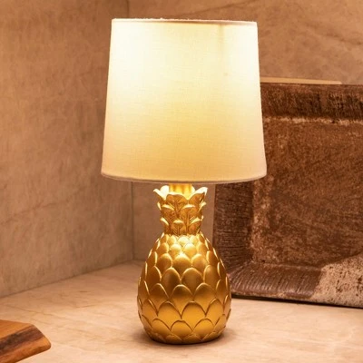 13" Geraldine Pineapple Table Lamp Gold - Decor Therapy 6 13" Geraldine Pineapple Table Lamp Gold - Decor Therapy - Image 6
