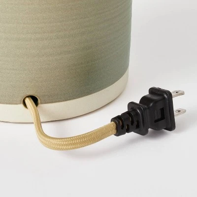 Threshold Designed W/Studio McGee Medium Ceramic Table Lamp (Includes LED Light Bulb) Gray/Green - Threshold™ designed with Studio McGee 6 Threshold Designed W/Studio McGee Medium Ceramic Table Lamp (Includes LED Light Bulb) Gray/Green - Threshold™ designed with Studio McGee - Image 6