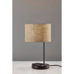 19.5" Oliver Charge Table Lamp Black - Adesso -Deals A Radiant Den Store unnamed file 2681