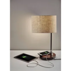 19.5" Oliver Charge Table Lamp Black - Adesso -Deals A Radiant Den Store unnamed file 2683