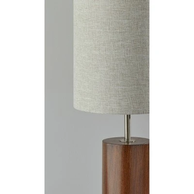 Dean Table Lamp Walnut - Adesso 1 Dean Table Lamp Walnut - Adesso
