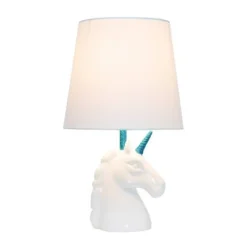Sparkling Unicorn Table Lamp Blue/White - Simple Designs