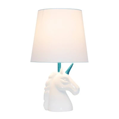 Sparkling Unicorn Table Lamp Blue/White - Simple Designs 1 Sparkling Unicorn Table Lamp Blue/White - Simple Designs