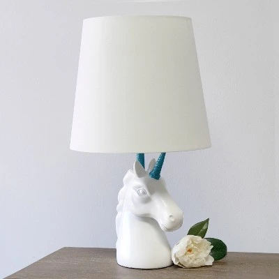 Sparkling Unicorn Table Lamp Blue/White - Simple Designs 2 Sparkling Unicorn Table Lamp Blue/White - Simple Designs - Image 2