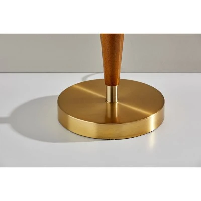 Weston Table Lamp Walnut - Adesso 2 Weston Table Lamp Walnut - Adesso - Image 2