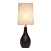 1 Light Restoration Tear Drop Table Lamp Espresso Brown - Simple Designs